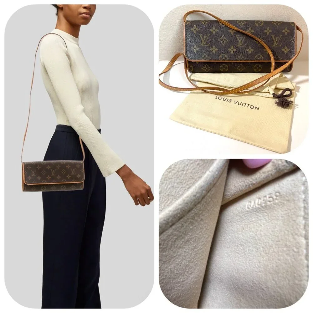 Louis Vuitton Monogram Pochette Twin GM Shoulder Bag